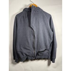 Lululemon‎ Men Size L Gray Full Zip Hoodie Hooded Jacket Athletic Casual